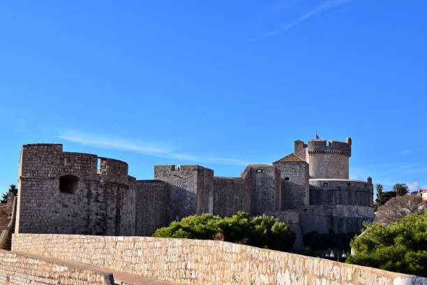 istock Dubrovnik - city walls 1048295330