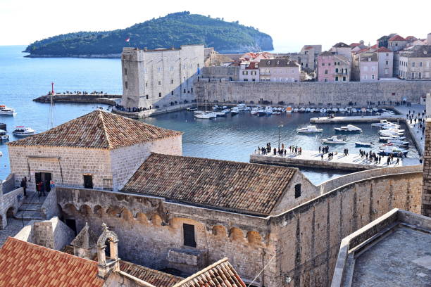 istock Dubrovnik - city walls 1048295488