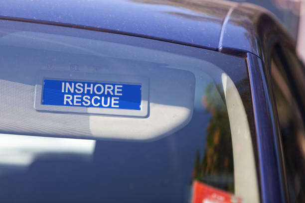 istock Inshore Rescue - Car sun visor sign 1048295806