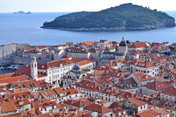 istock Dubrovnik - city walls 1048296296