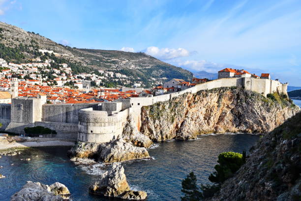 istock Dubrovnik - city walls 1048296532
