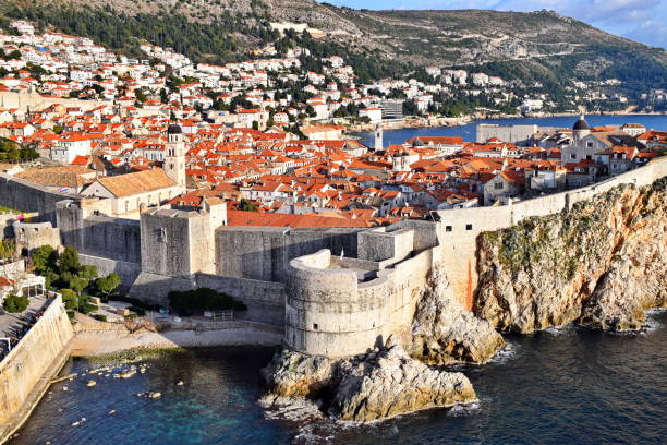 istock Dubrovnik - city walls 1048296676