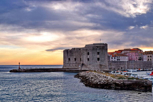 istock Dubrovnik - city walls 1048298808