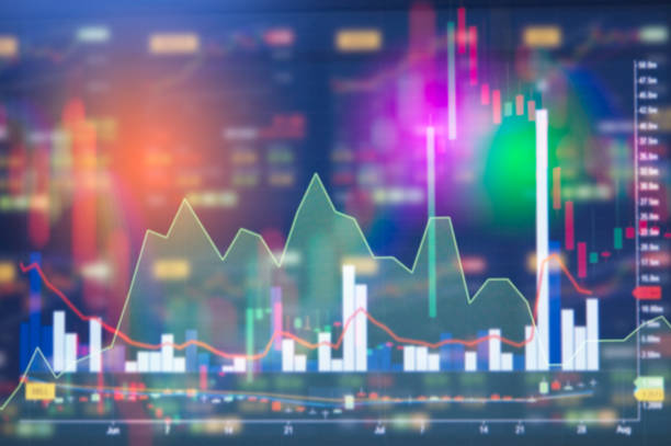 istock Cryptocurrency graph on virtual screen exchange stock market. Business Analytics price change cryptocurrenc, Finance and technology concept. Bitcoin symbol, investment security and strategy. 1048298830