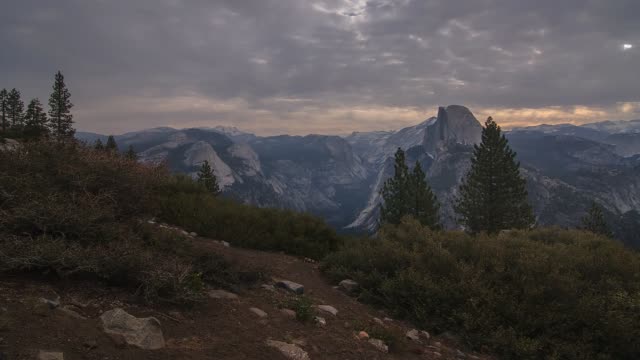 Yosemite National Park Nature, Landscape Sunrise Timelapse