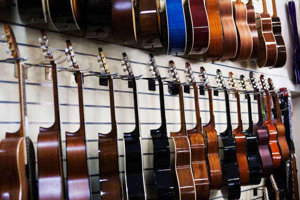 istock many guitars in-store musical instruments b n 1048304920