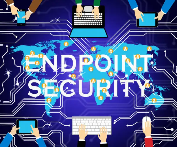 Photo of Endpoint Security Safe System Protection 3d Illustration