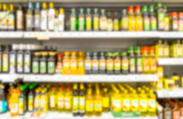 istock supermarket shelf with bottles blurred 1048313328