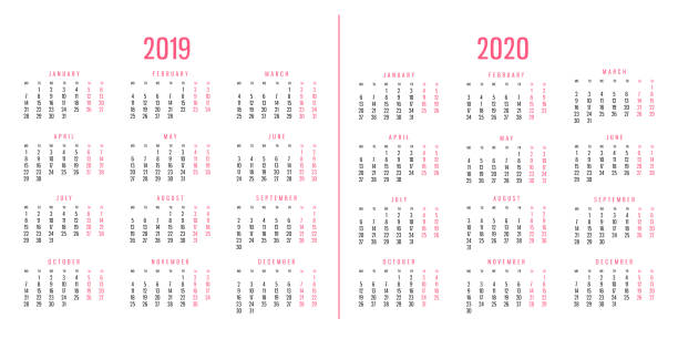 istock Calendars of 2019 and 2020 1048322634