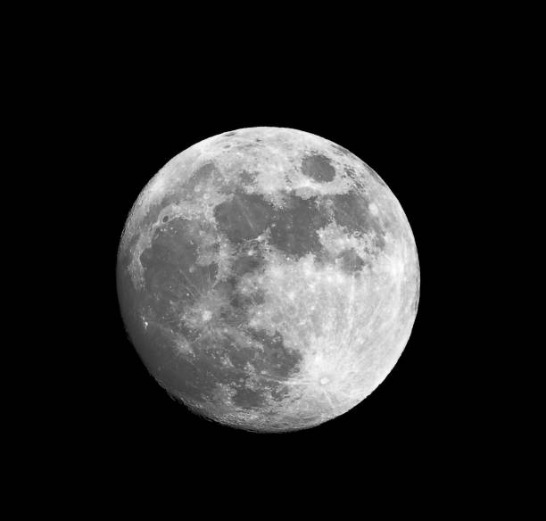 istock Ultra sharp close up of full moon 104832280