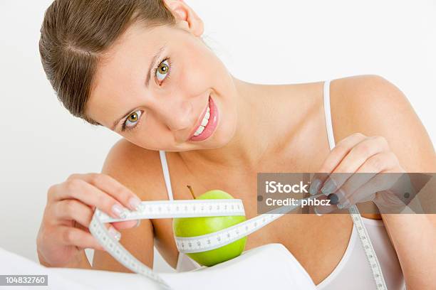 Woman With Tape Measure Stock Photo - Download Image Now - Accuracy, Adult, Adults Only