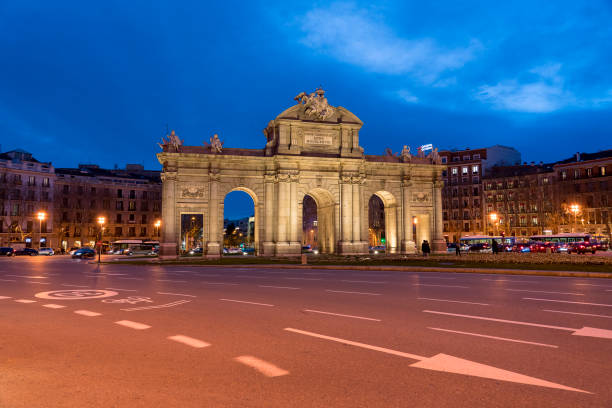 istock Puerta de Alcala at dusk in Madrid 1048335650