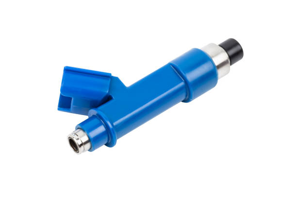 istock Used fuel injector benzine engine on white background 1048337036