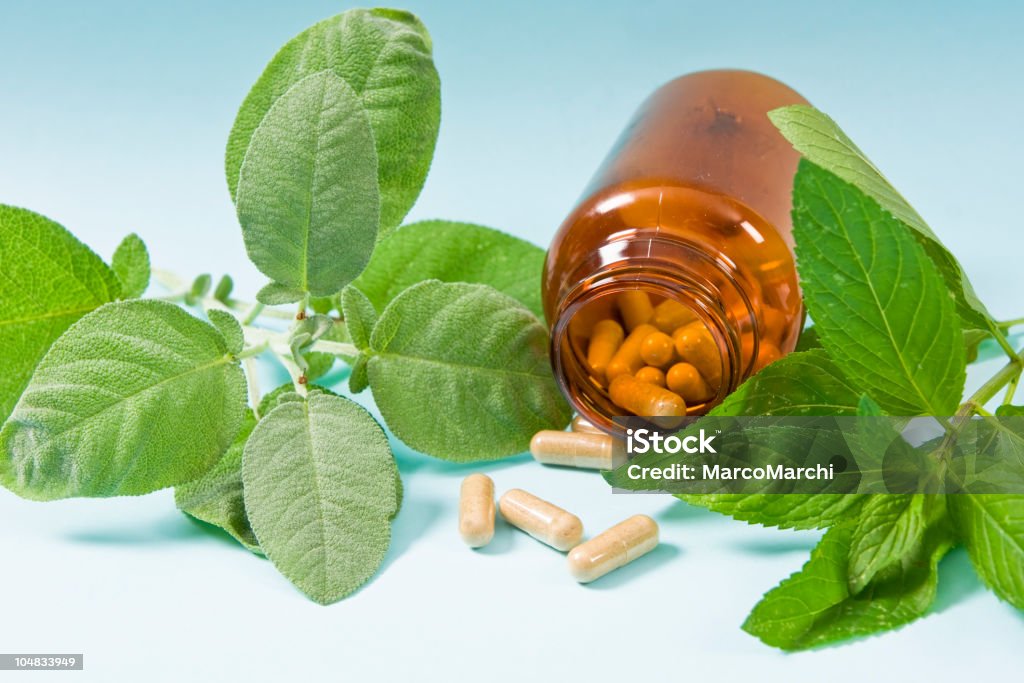 Tabletki organiczne - Zbiór zdjęć royalty-free (Suplement diety)