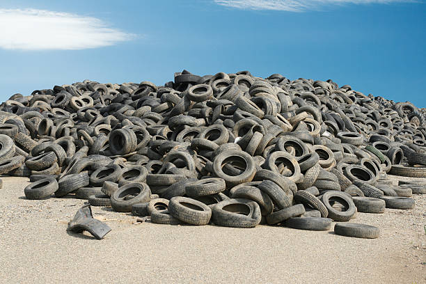Big heap of used tires