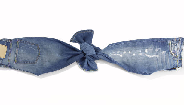 istock Blue jeans tied up 1048346252