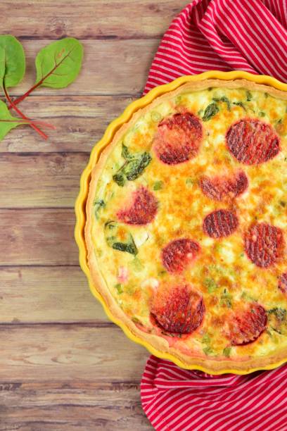 istock Beetroot chard feta cheese savory pie 1048349062