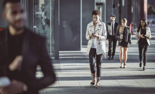 istock Business people on the move 1048359586
