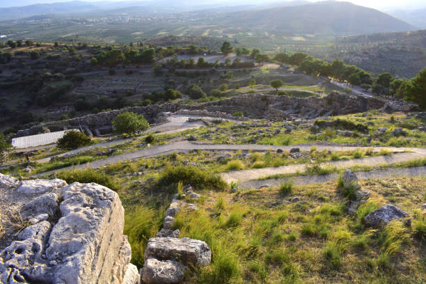 istock Look from the old town of Mikena. 1048367146