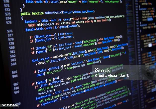 Software Developer Programming Code Abstract Computer Script Code