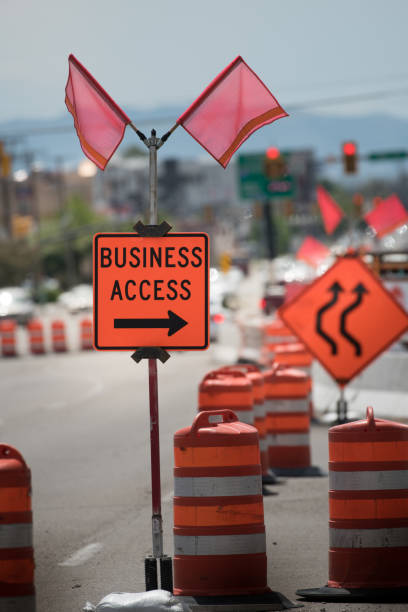 istock Roadwork on American street 1048383838