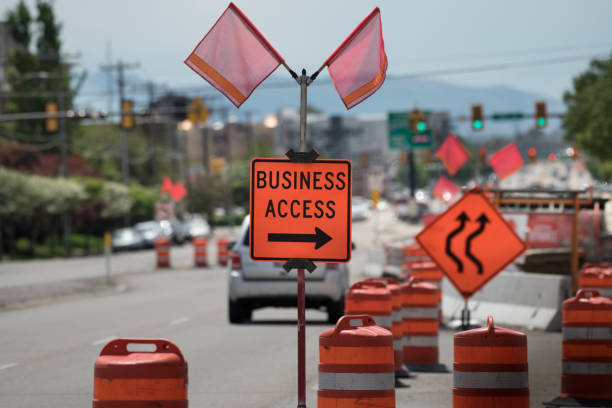 istock Roadwork on American street 1048383898