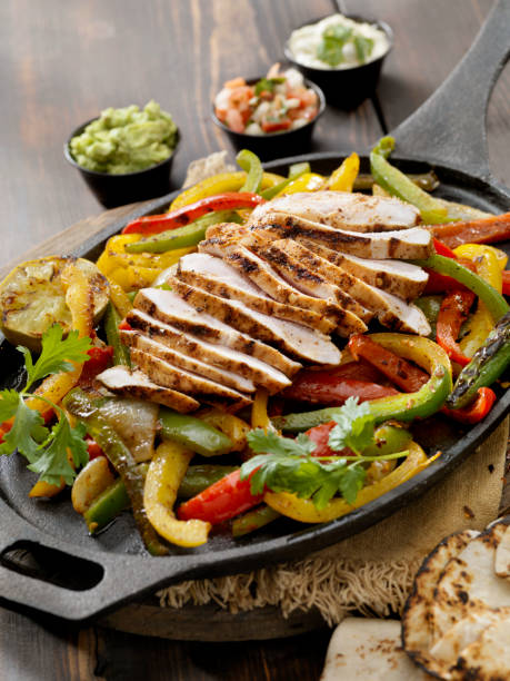 istock Grilled Chicken Fajita Platter 1048387222