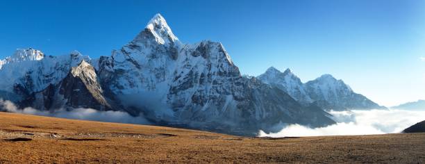 istock Mount Ama Dablam on the way to Mount Everest Base Camp 1048390186