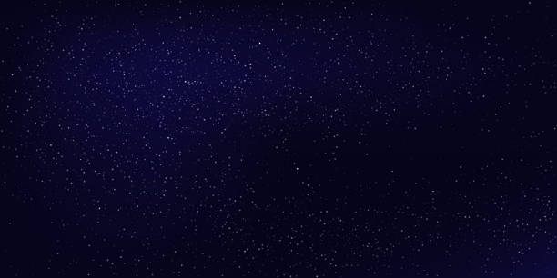 수평 밤 하늘 배경입니다. 벡터 추상적인 배경입니다. - space backgrounds star sky stock illustrations
