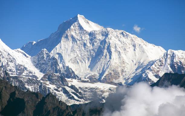 istock Mount Makalu with clouds, Nepal Himalayas 1048391510