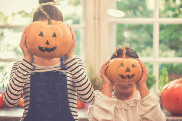 istock Family Preparing for Halloween 1048394686
