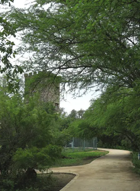 Old Historic Tower in Comanche Lookout Park, San Antonio, Texas