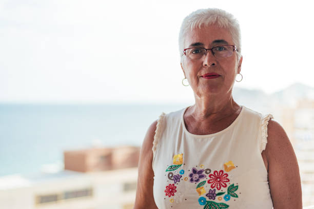 istock Portrait of a elderly woman 1048401678