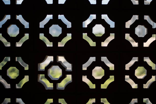 istock Silhouette of octagon figures texture background 1048401740