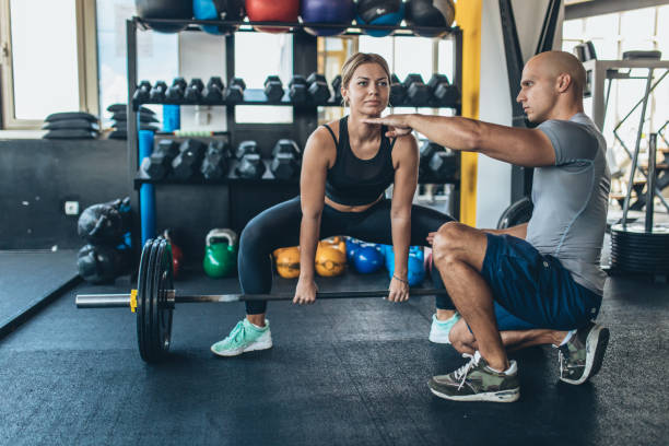 istock Woman On Personal Cross Training In The Gym 1048405312