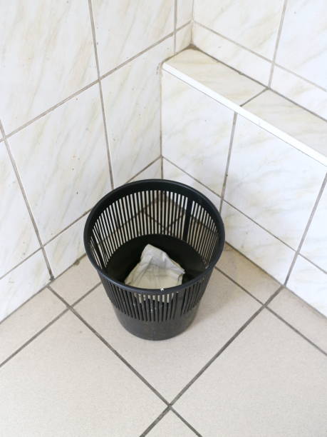 istock plastic urn in the toilet on the floor 1048405832