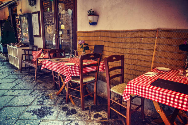 istock Typical tables and chairs in world famous Sorrento 1048412330