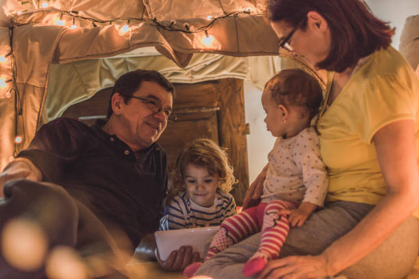 istock Playful night with grandparents 1048415630