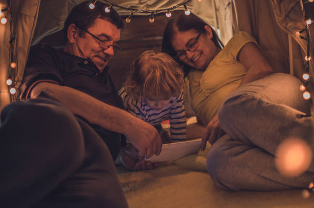 istock Playful night with grandparents 1048419218