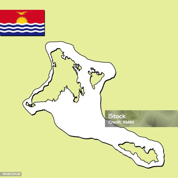 Kiribati Map Stock Illustration - Download Image Now - Animal, Animal Body, Animal Wing