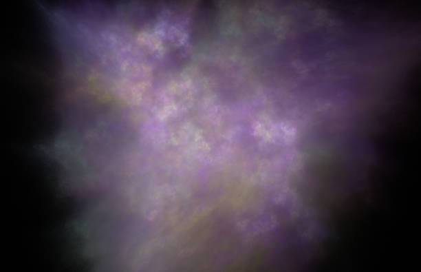 istock Abstract purple fractal texture on a black background. 1048427208