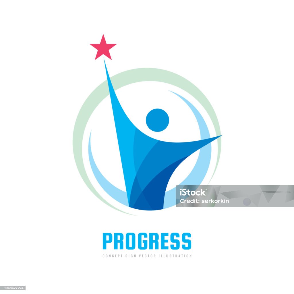 Make Progress Sign Progress Vector Sign Template Concept Illustration Development Creative ...