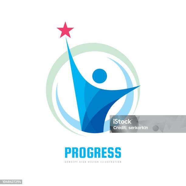 Progres Vector Image Progress Vector Sign Template Concept Illustration Development Creative ...