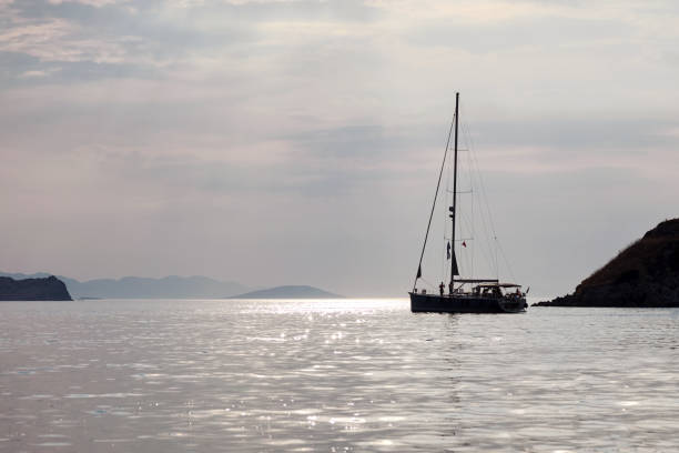 istock A beautiful and dramatic view of a yacht 1048432172
