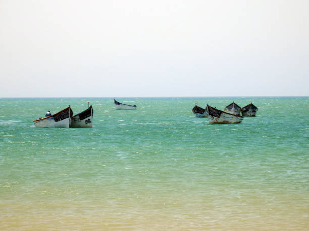 A boat far in bay of Bengal near digha .