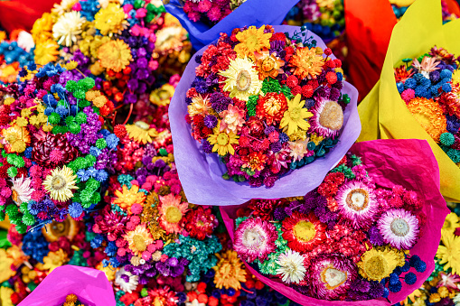 Colorful flower bouquets