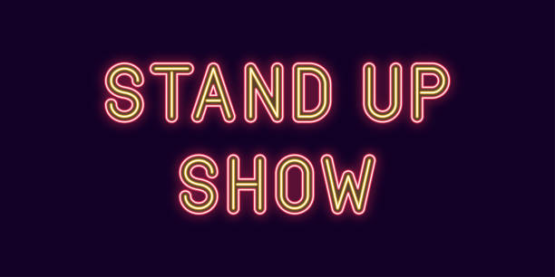 istock Neon inscription of Stand up Show. Vector 1048463858