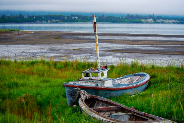 istock Old Boats at Low Tide 1048477808
