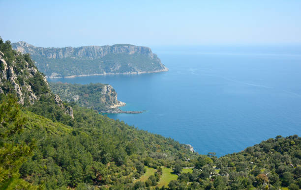 istock Mediterranean coastline in Turkey. 1048488688