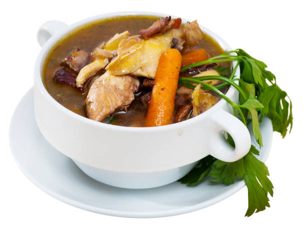 istock Scottish chicken soup Cock-a-leekie 1048491094